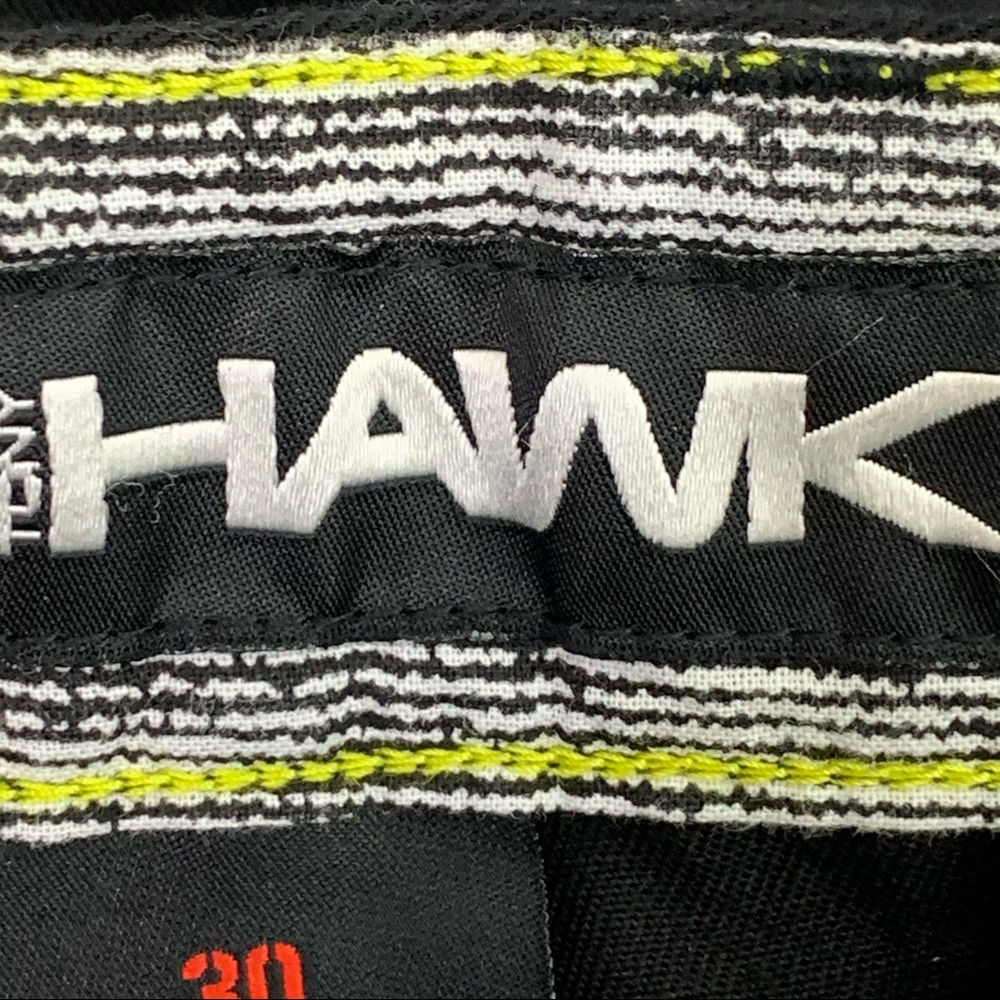 Tony Hawk Black Cotton Flat Front Shorts | 30 - Picture 2 of 9